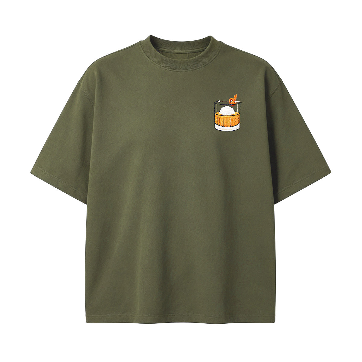 Embroidered OLD Fashiond T-shirt