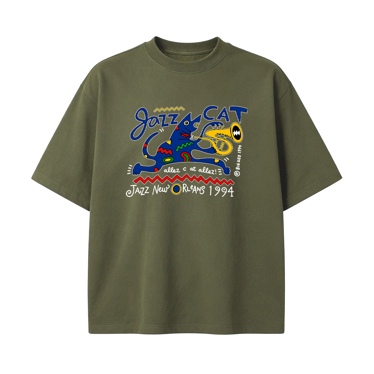 Jazz Cat Oversized T-shirt