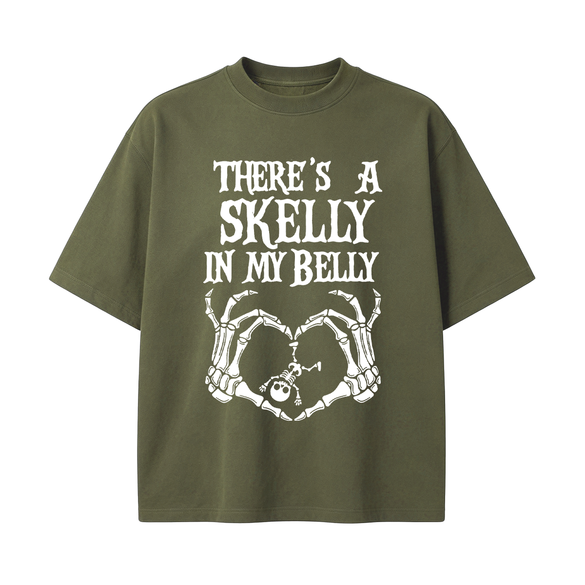 There's Skelly in My Belly Halloween T-shirt