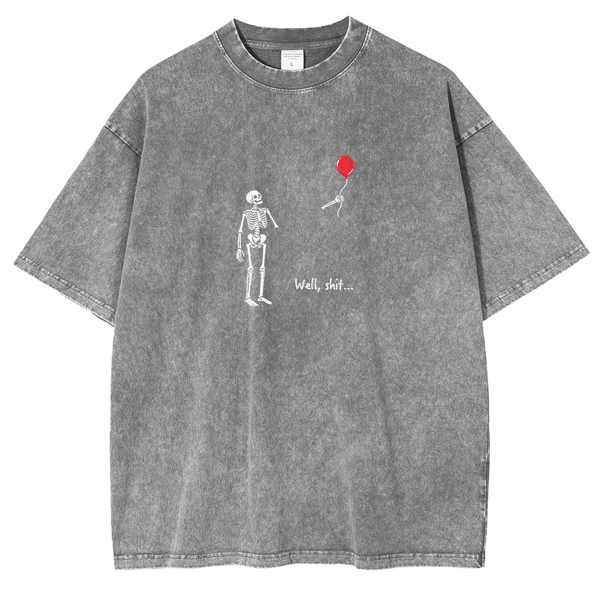 Embroidered Halloween  Weashed Shrit