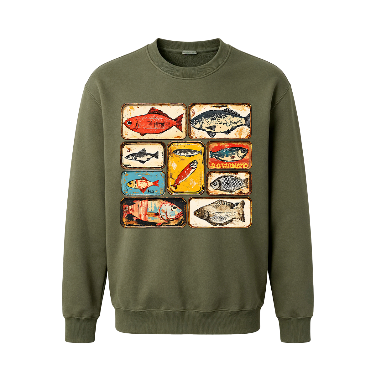 Vintage Tinned Fish Oversized T-shirt