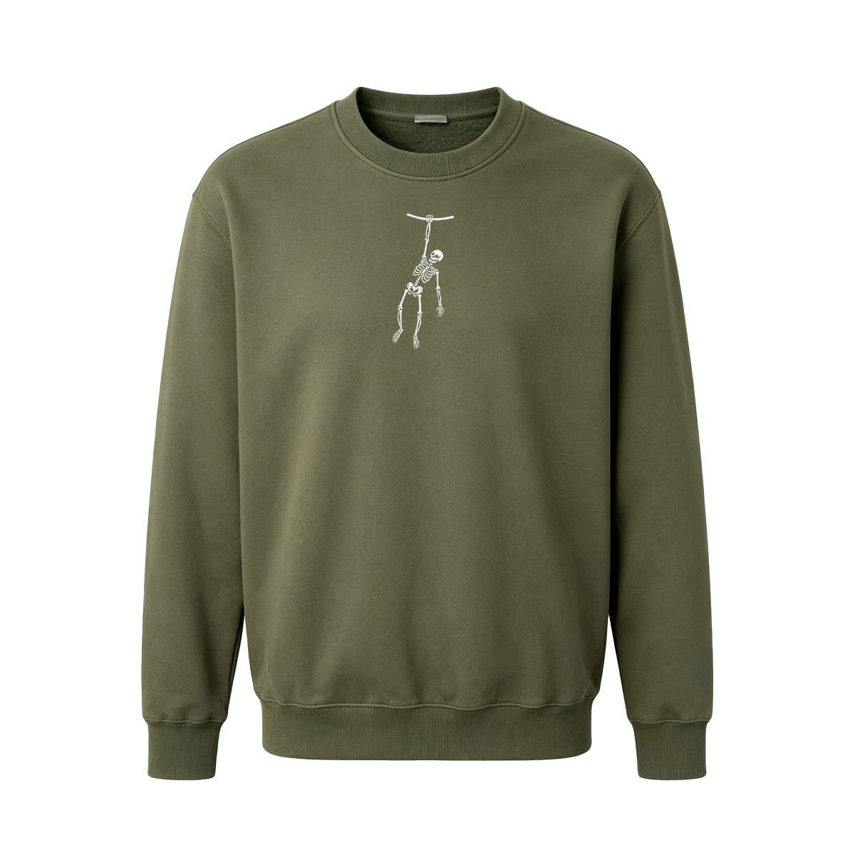 Spooky Season Skeleton Embroidered Halloween Sweatshirt