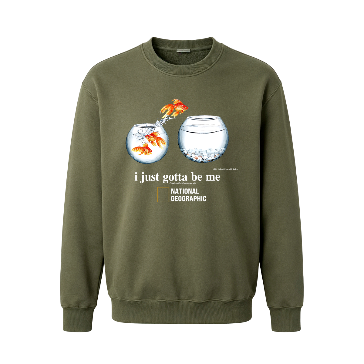 I Just Gotta Be Me Flying Goldfish Oversized T-shirt