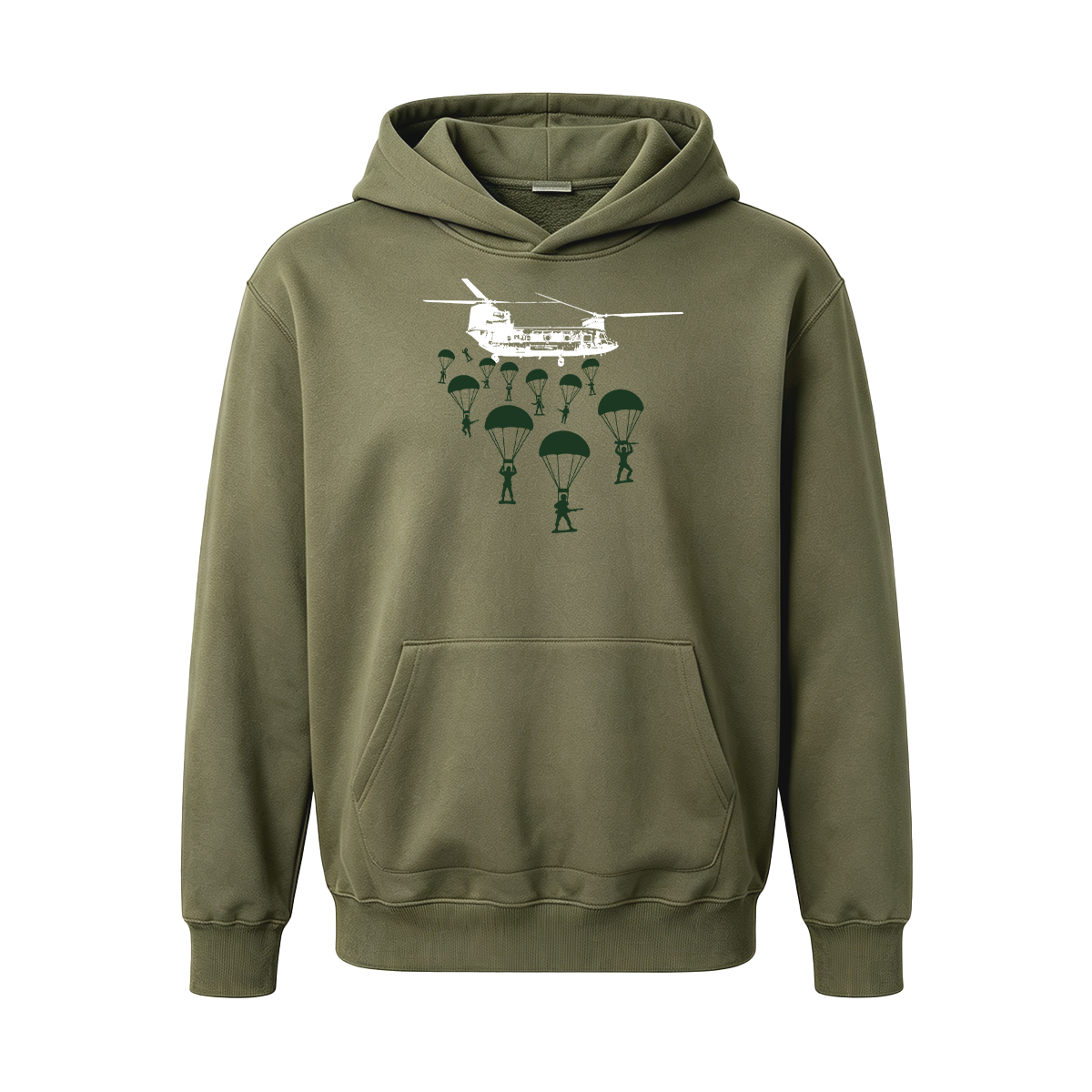 Paratroopers With Chinook Helicopter Oversized T-shirt