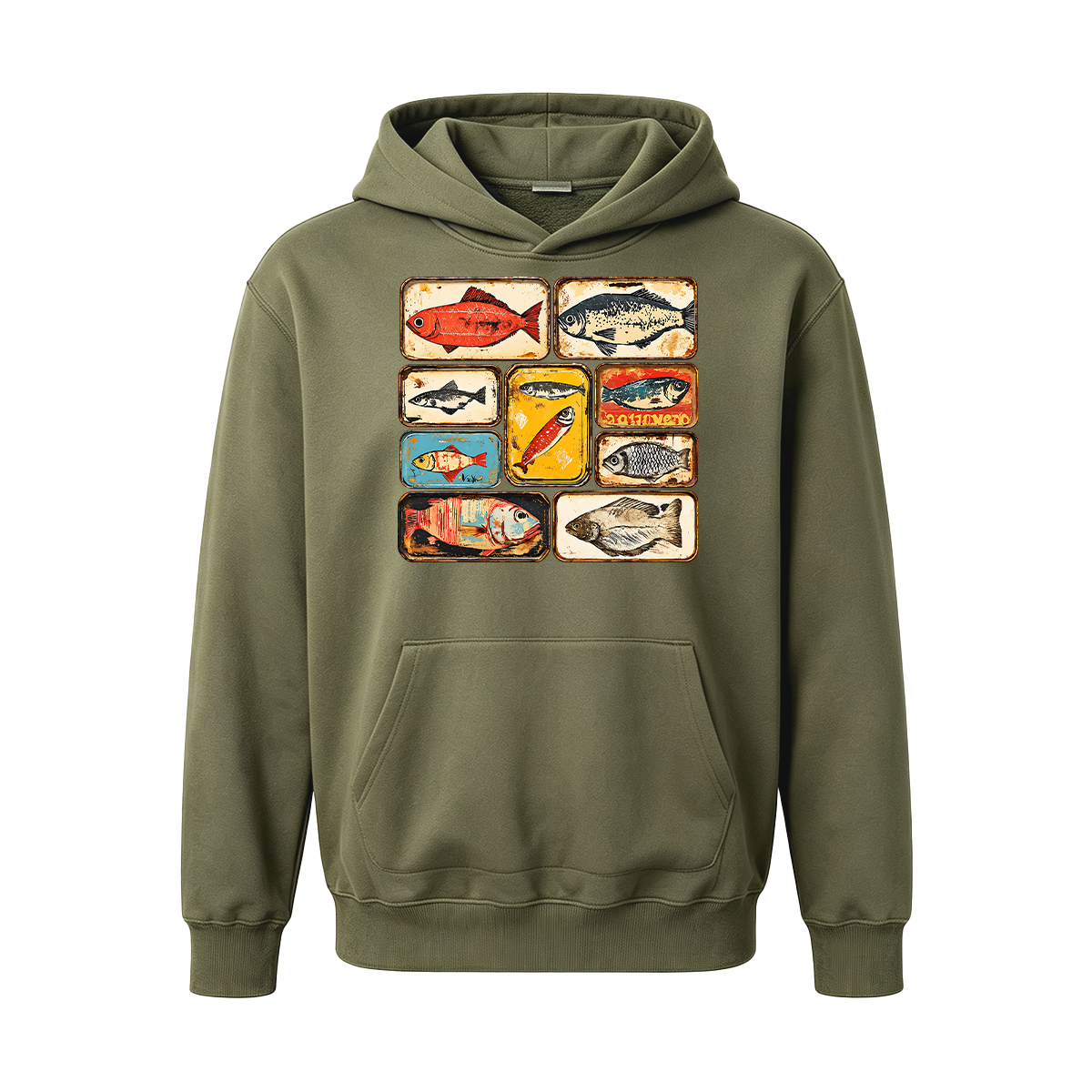 Vintage Tinned Fish Oversized T-shirt