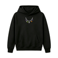 Spooky Season Necklace Charms Embroidered Halloween  Hoodie