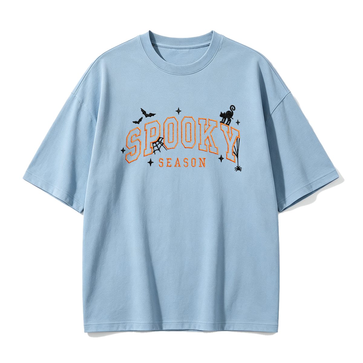 Spooky season embroidered Halloween T-shirt