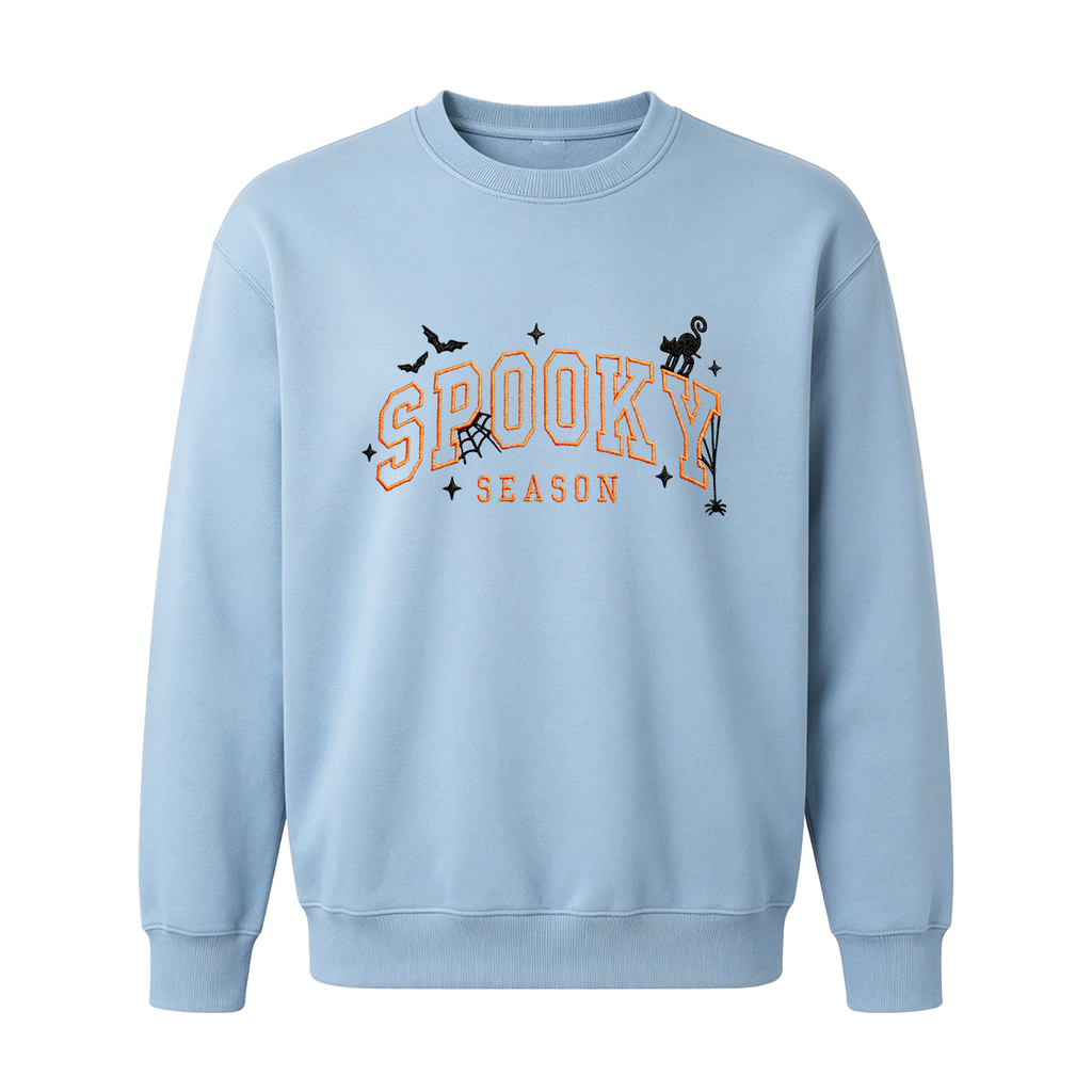 Spooky season embroidered Halloween Sweatshirt