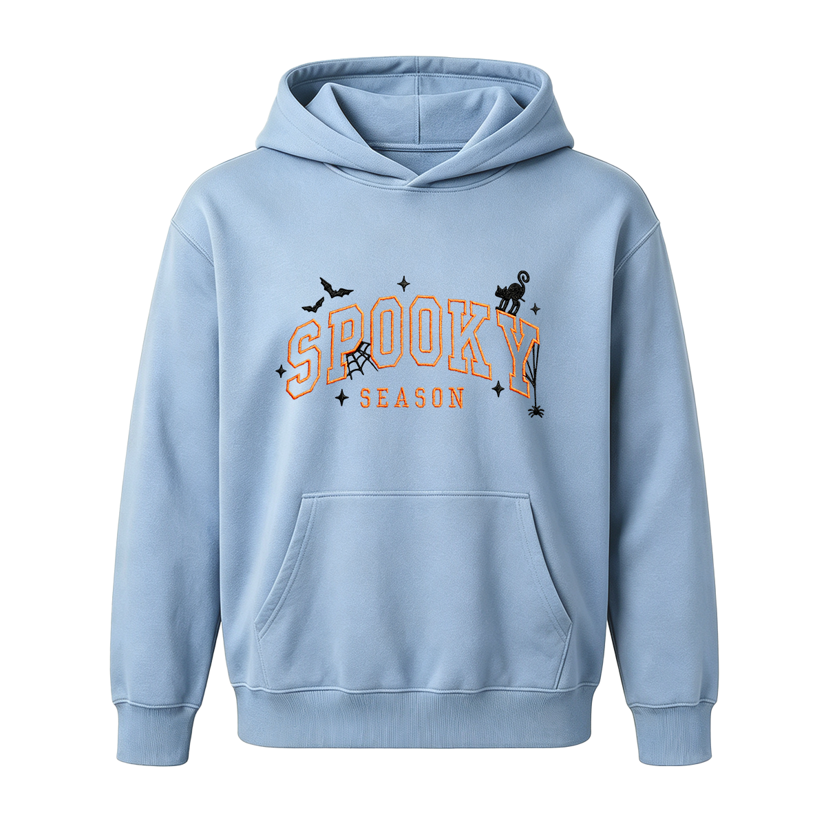 Spooky season embroidered Halloween Hoodie