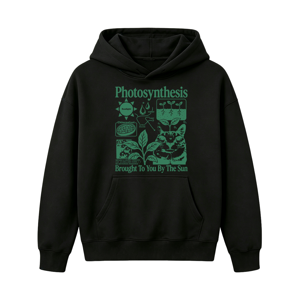 Photosynthesis Cat Oversized T-shirt