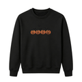 Pumpkins and bats embroidered spooky season Halloween Sweatshirt