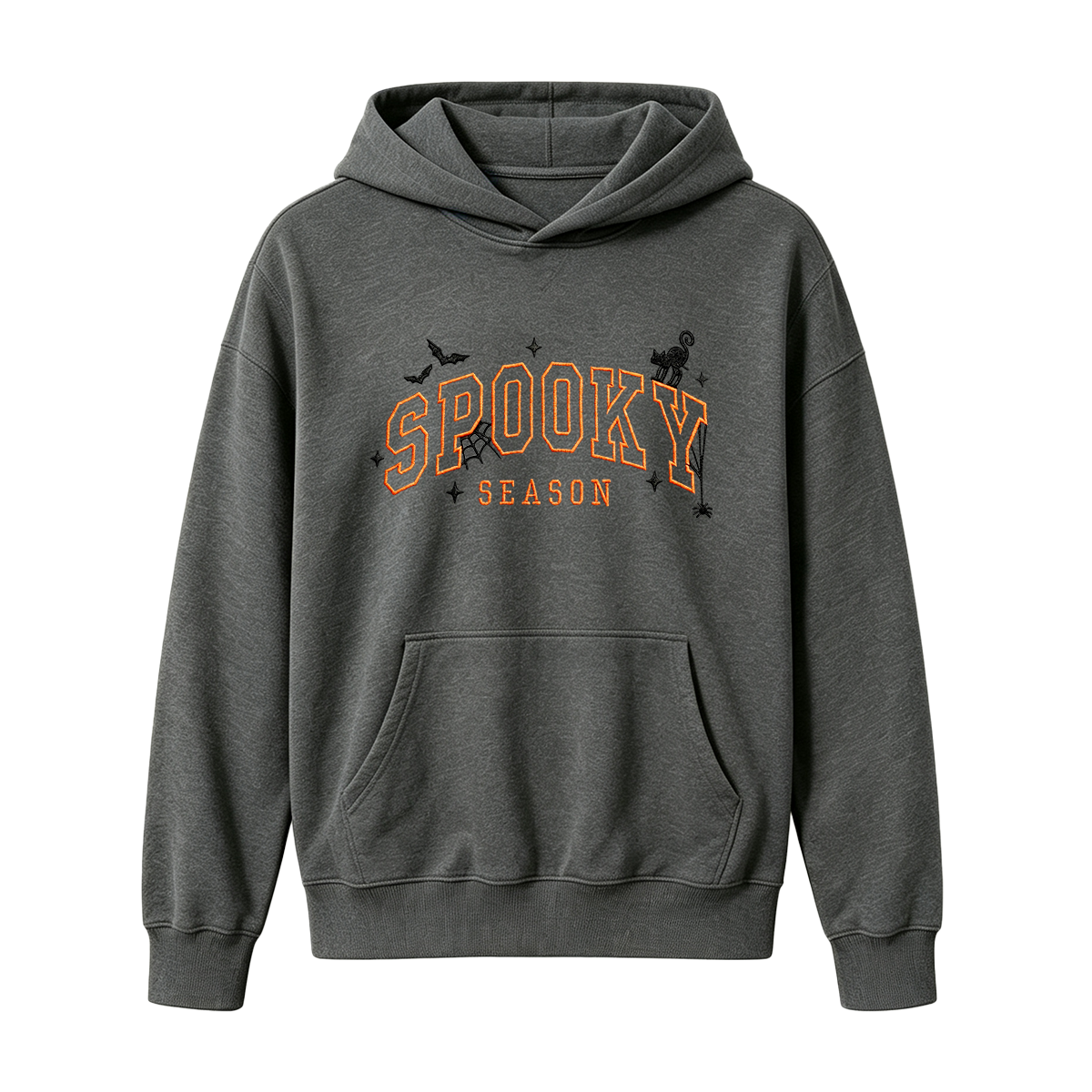 Spooky season embroidered Halloween Hoodie