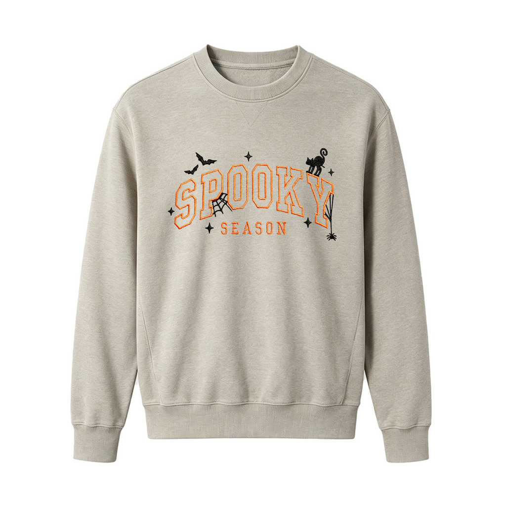 Spooky season embroidered Halloween Sweatshirt