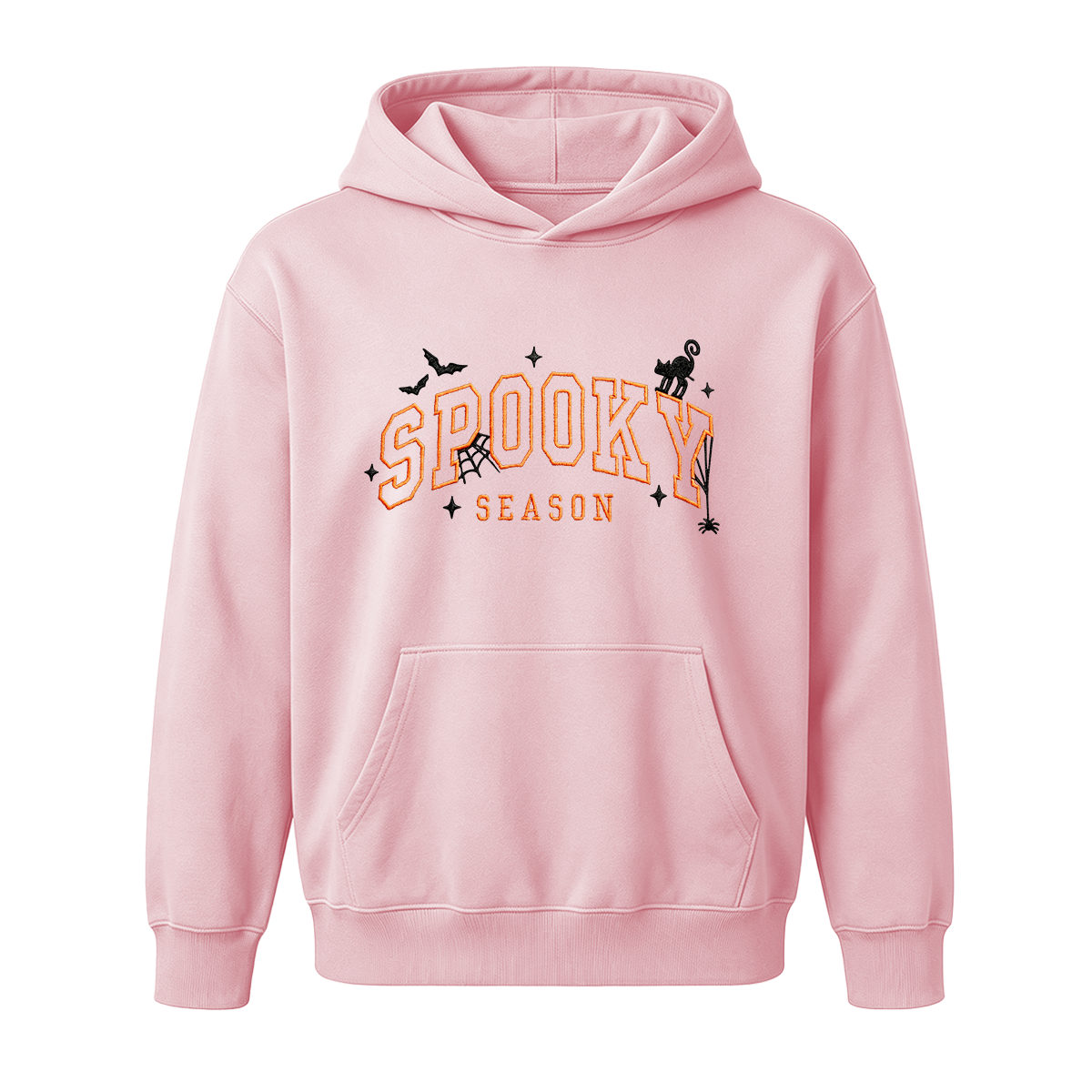 Spooky season embroidered Halloween Hoodie