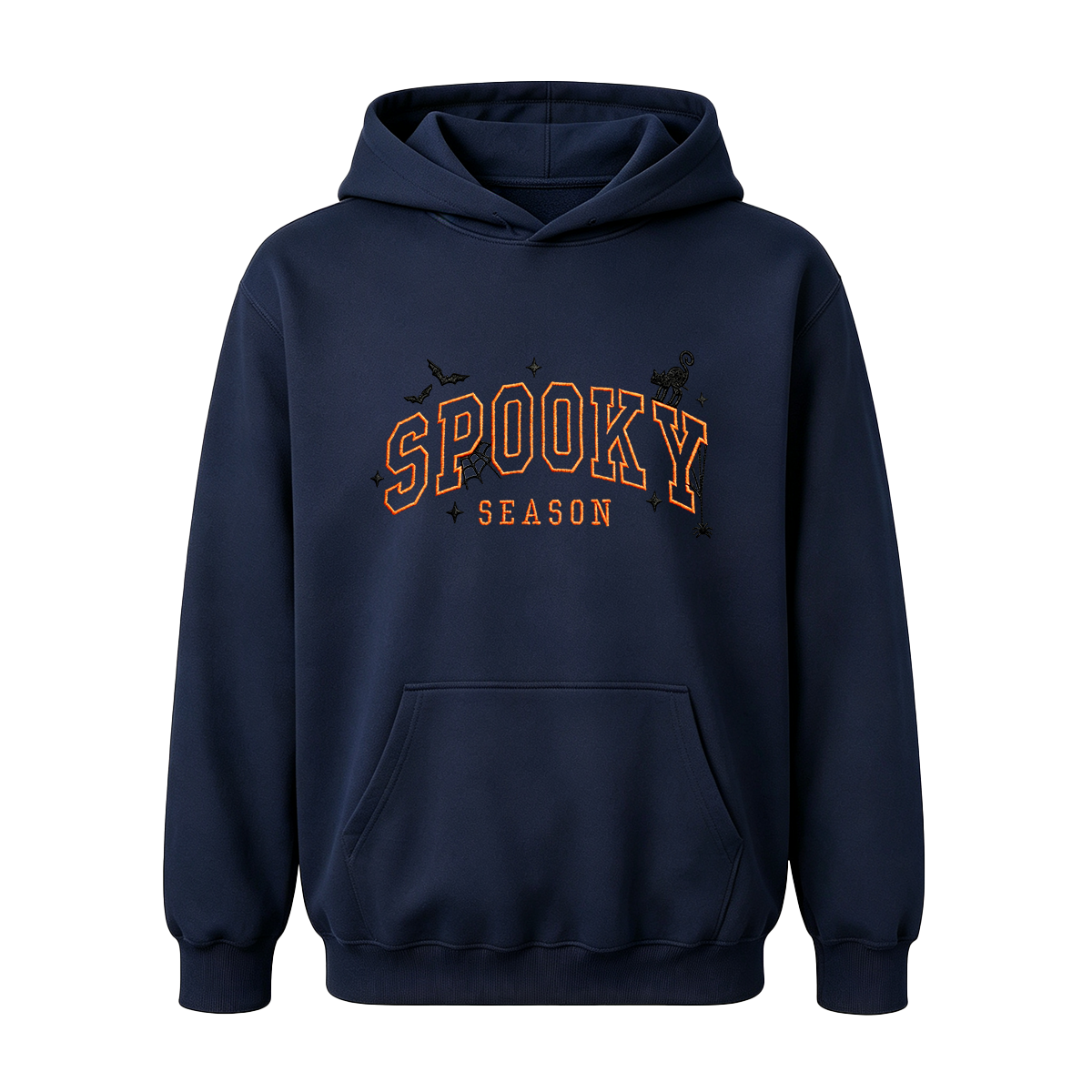 Spooky season embroidered Halloween Hoodie