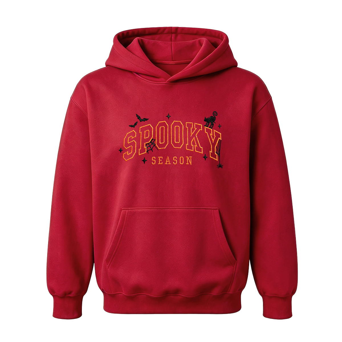 Spooky season embroidered Halloween Hoodie