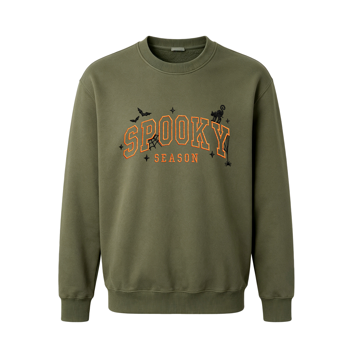 Spooky season embroidered Halloween Sweatshirt