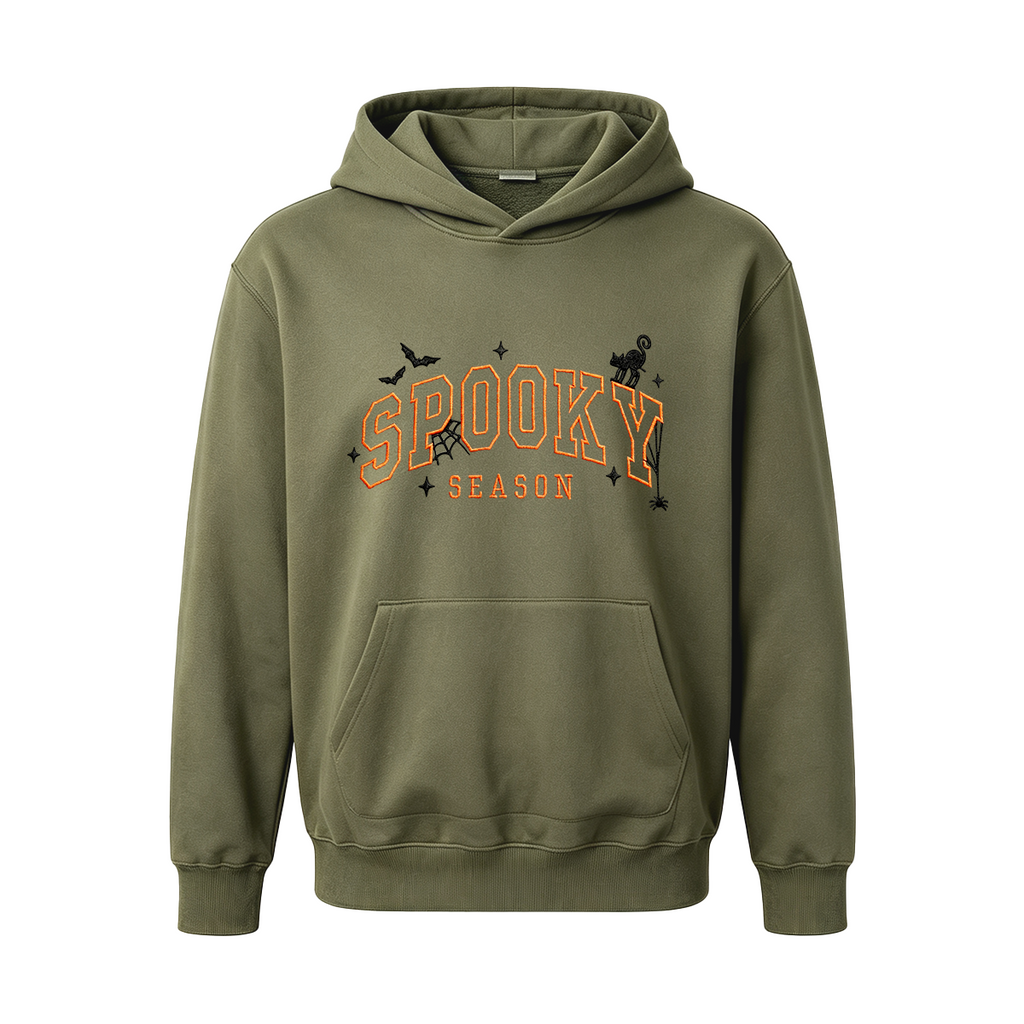 Spooky season embroidered Halloween Hoodie