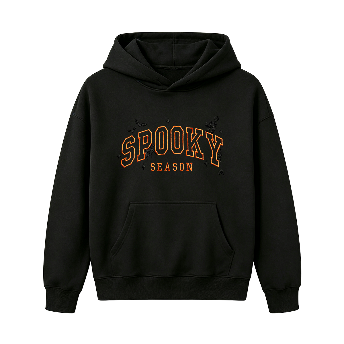 Spooky season embroidered Halloween Hoodie