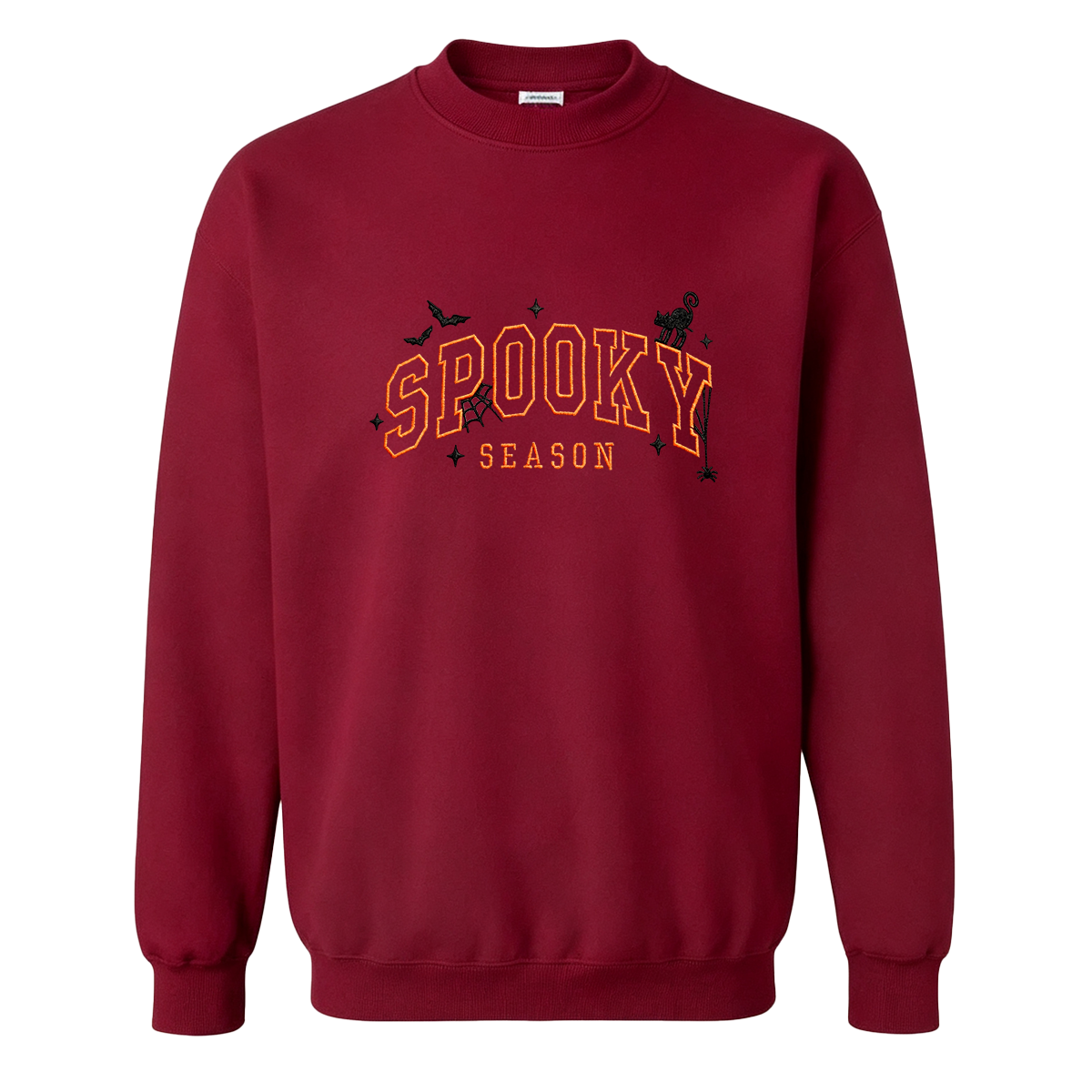 Spooky season embroidered Halloween Sweatshirt