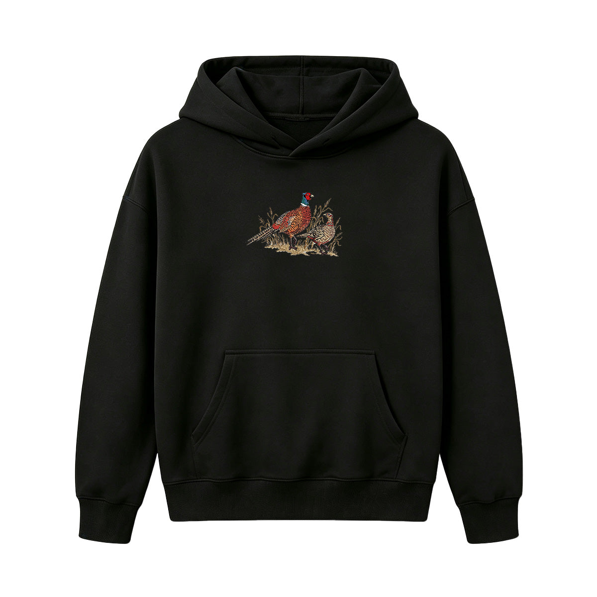 Embroidered Pheasant  Hoodie