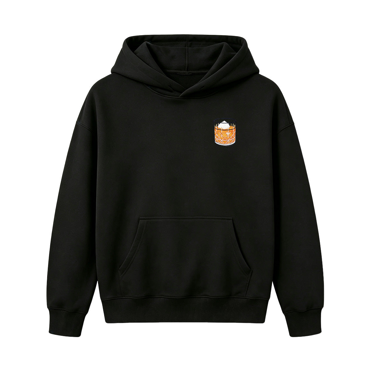 Embroidered Whiskey on the Rocks Hoodie