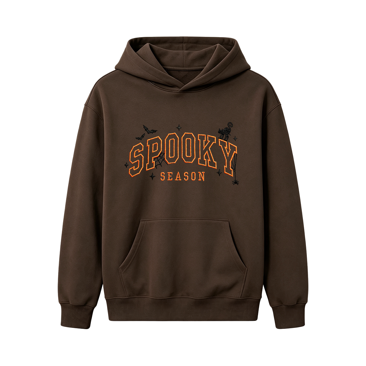 Spooky season embroidered Halloween Hoodie