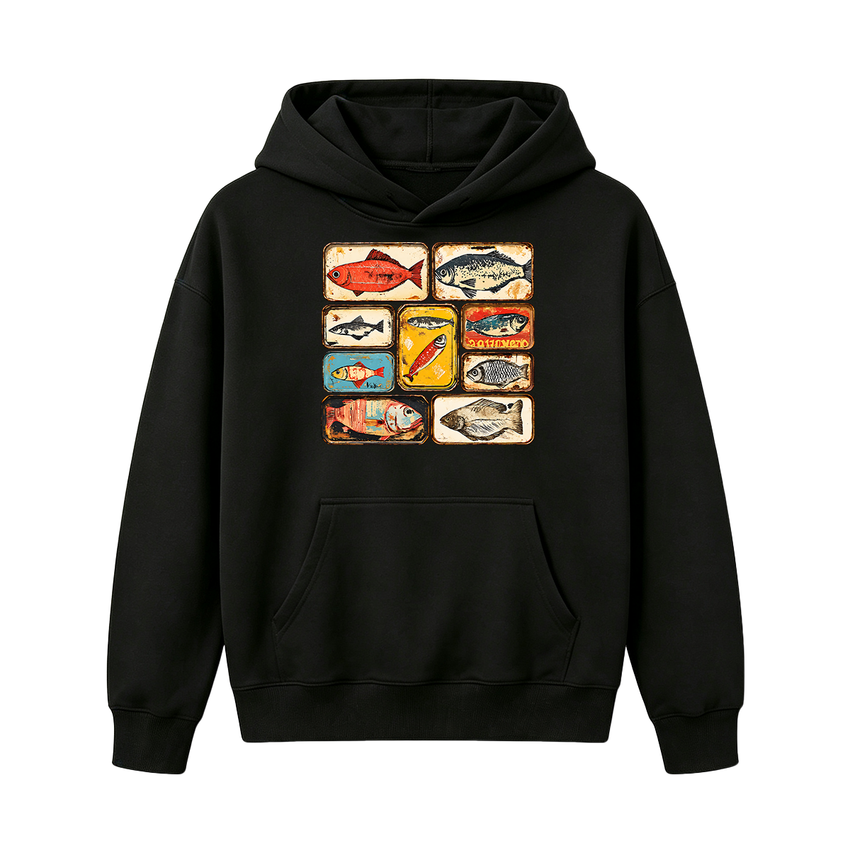 Vintage Tinned Fish Oversized T-shirt