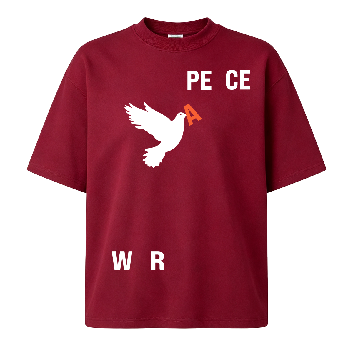 Peace & War Cotton Oversized T-shirt