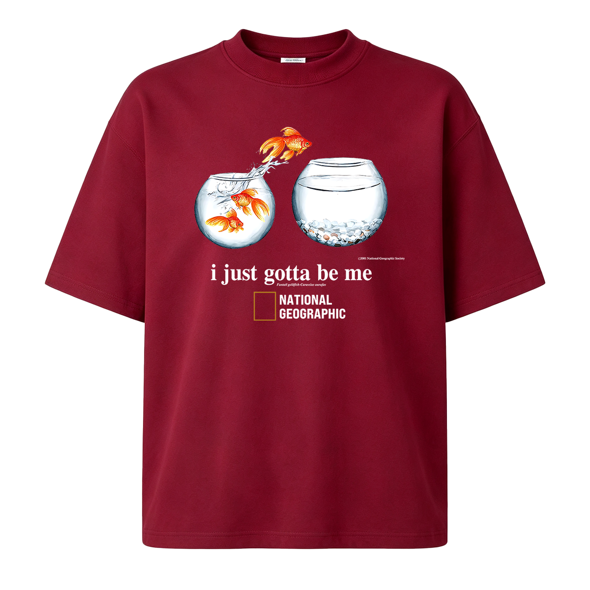 I Just Gotta Be Me Flying Goldfish Oversized T-shirt