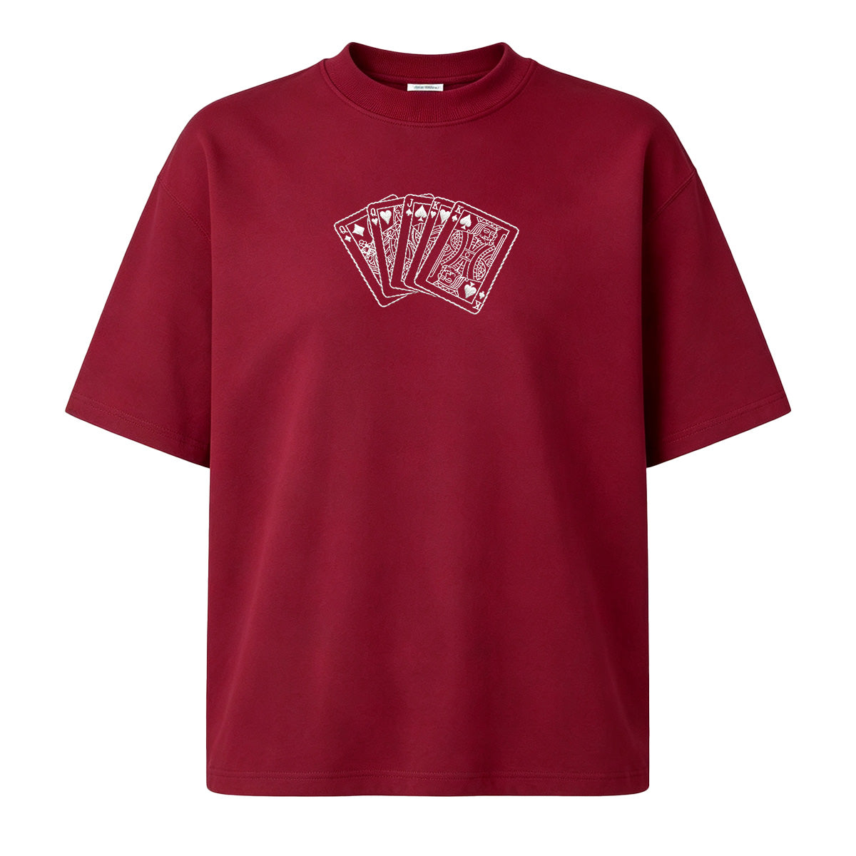 Embroidered Poker King T-shirt