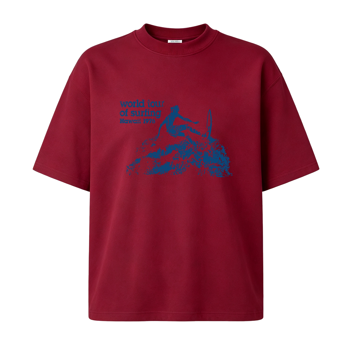 world tour of surfing Hawaii 1976 T-shirt