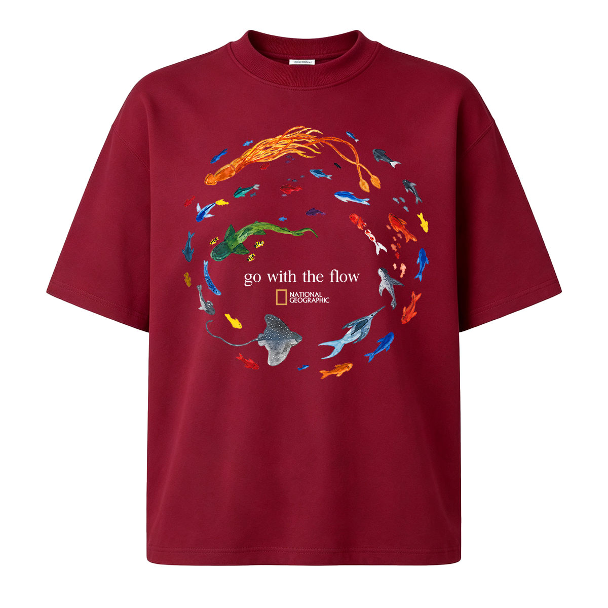 Marine Animals 'Go With The Flow Oversized T-shirt