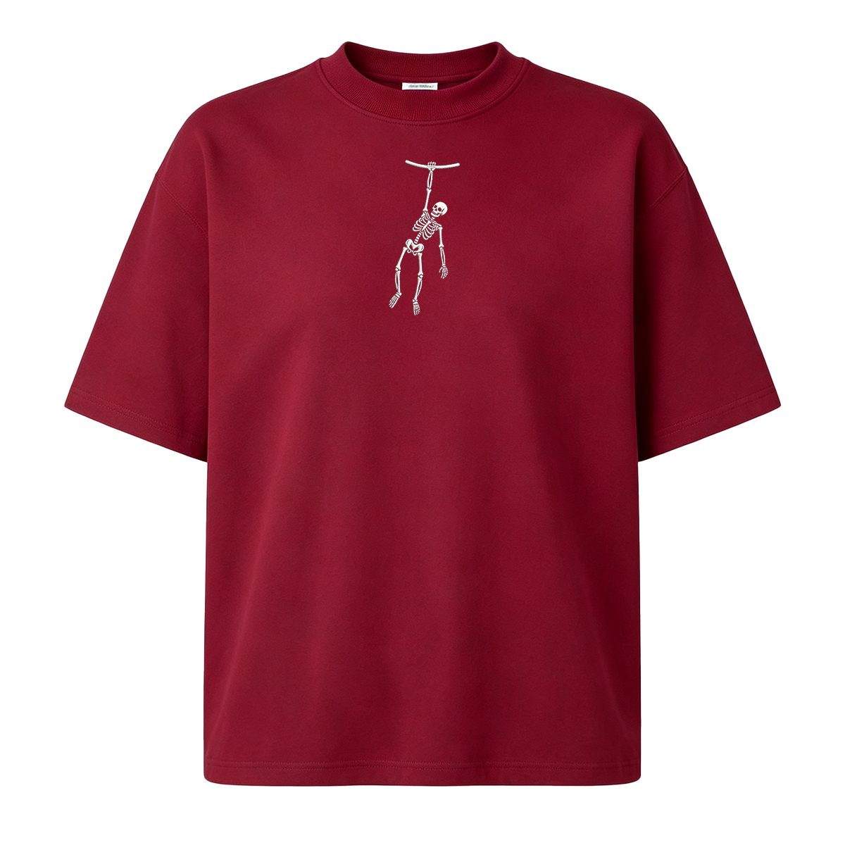 Spooky Season Skeleton Embroidered Halloween T-shirt