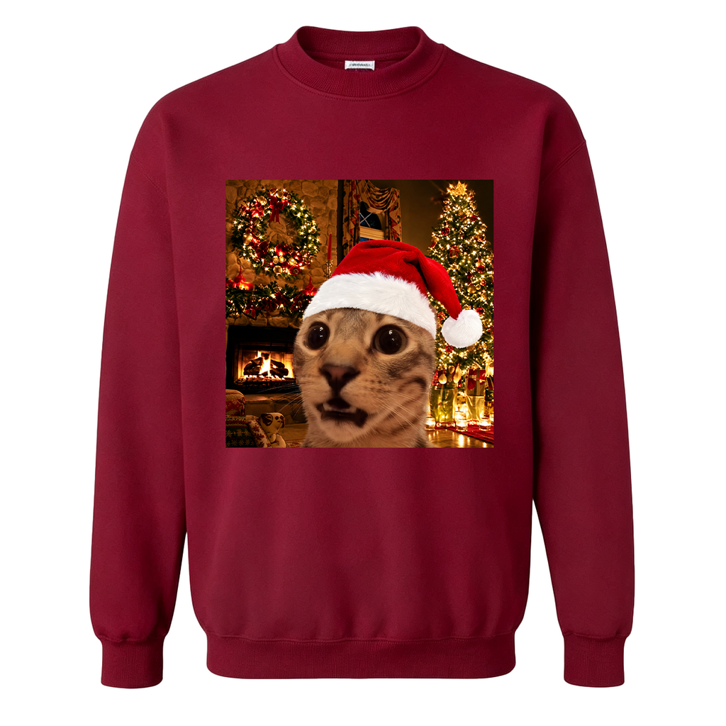 Funny Christmas Cat Oversized T-shirt