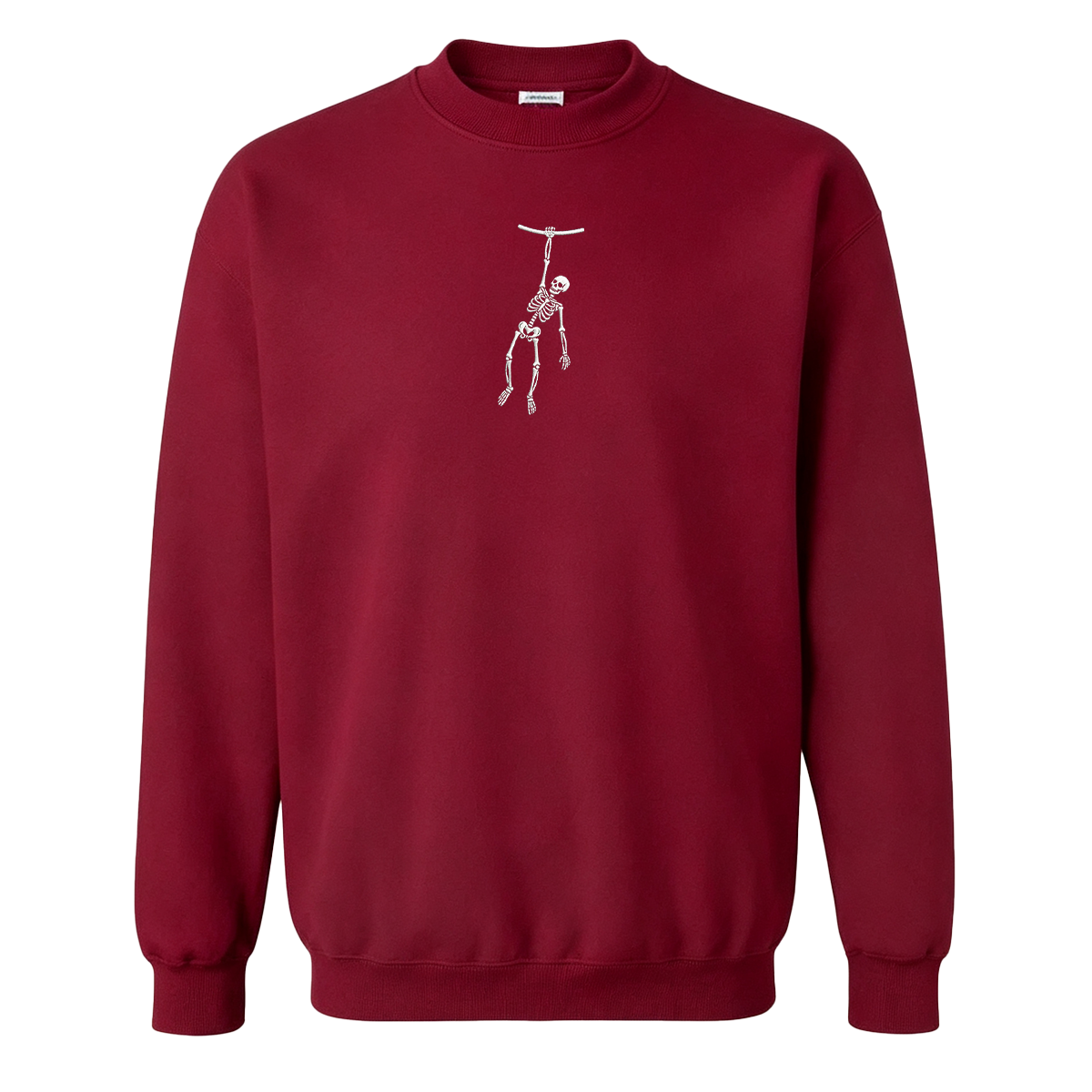 Spooky Season Skeleton Embroidered Halloween Sweatshirt