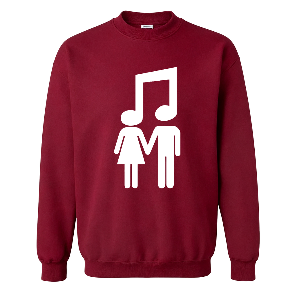 Music Note Couple Oversized T-shirt