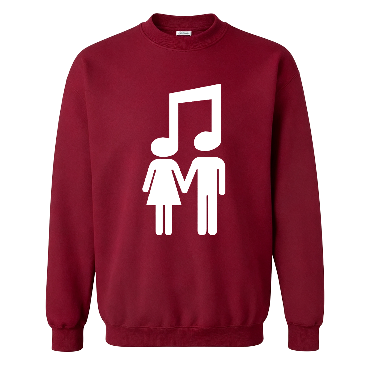 Music Note Couple Oversized T-shirt
