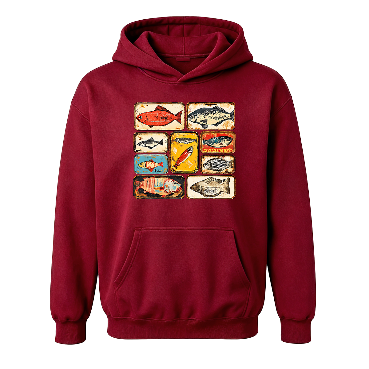 Vintage Tinned Fish Oversized T-shirt