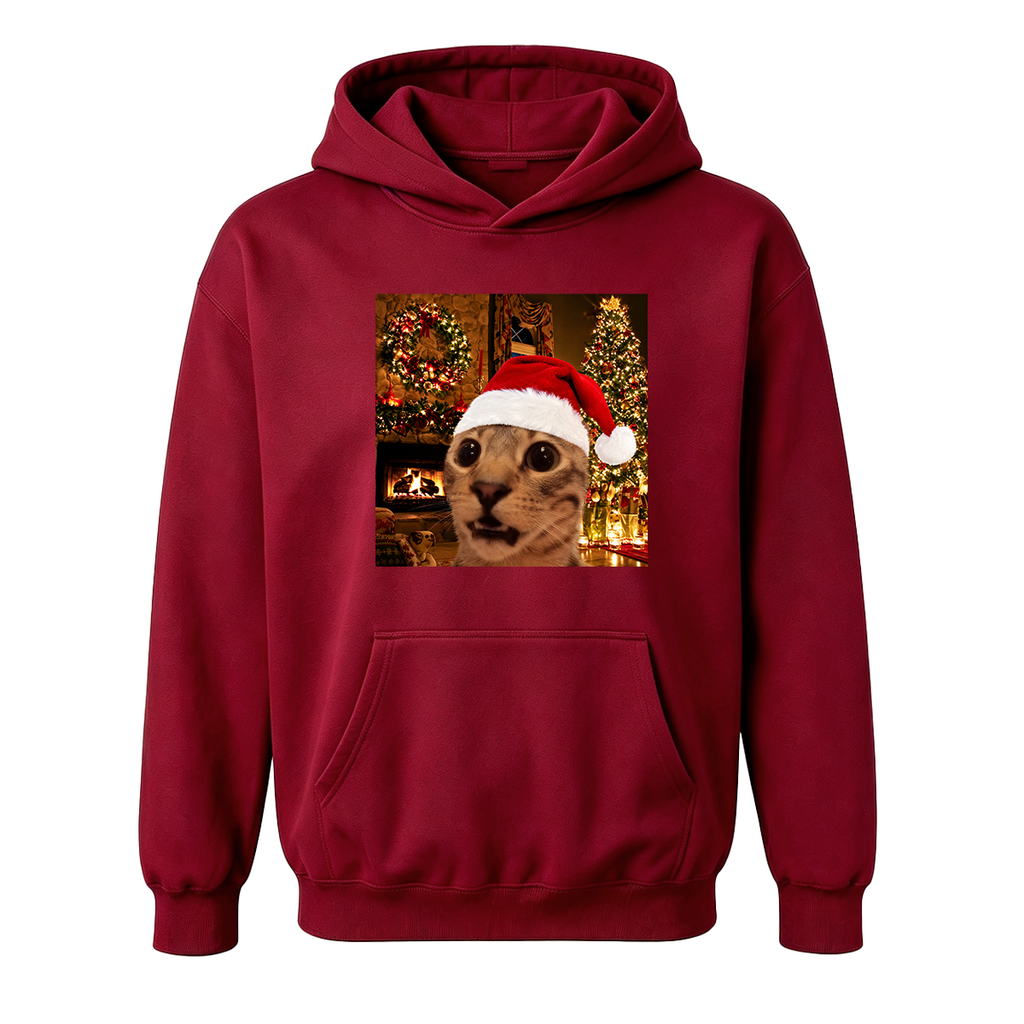 Funny Christmas Cat Oversized T-shirt