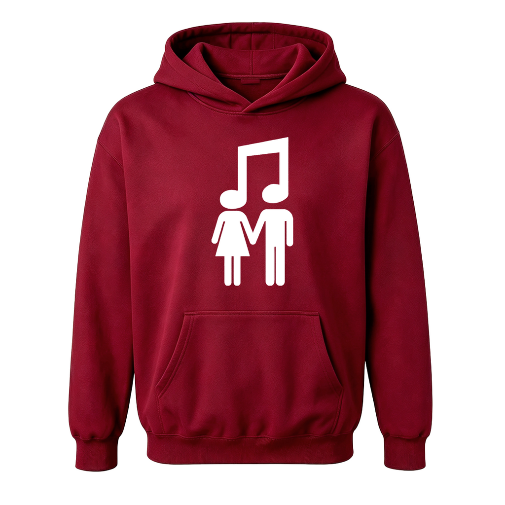 Music Note Couple Oversized T-shirt