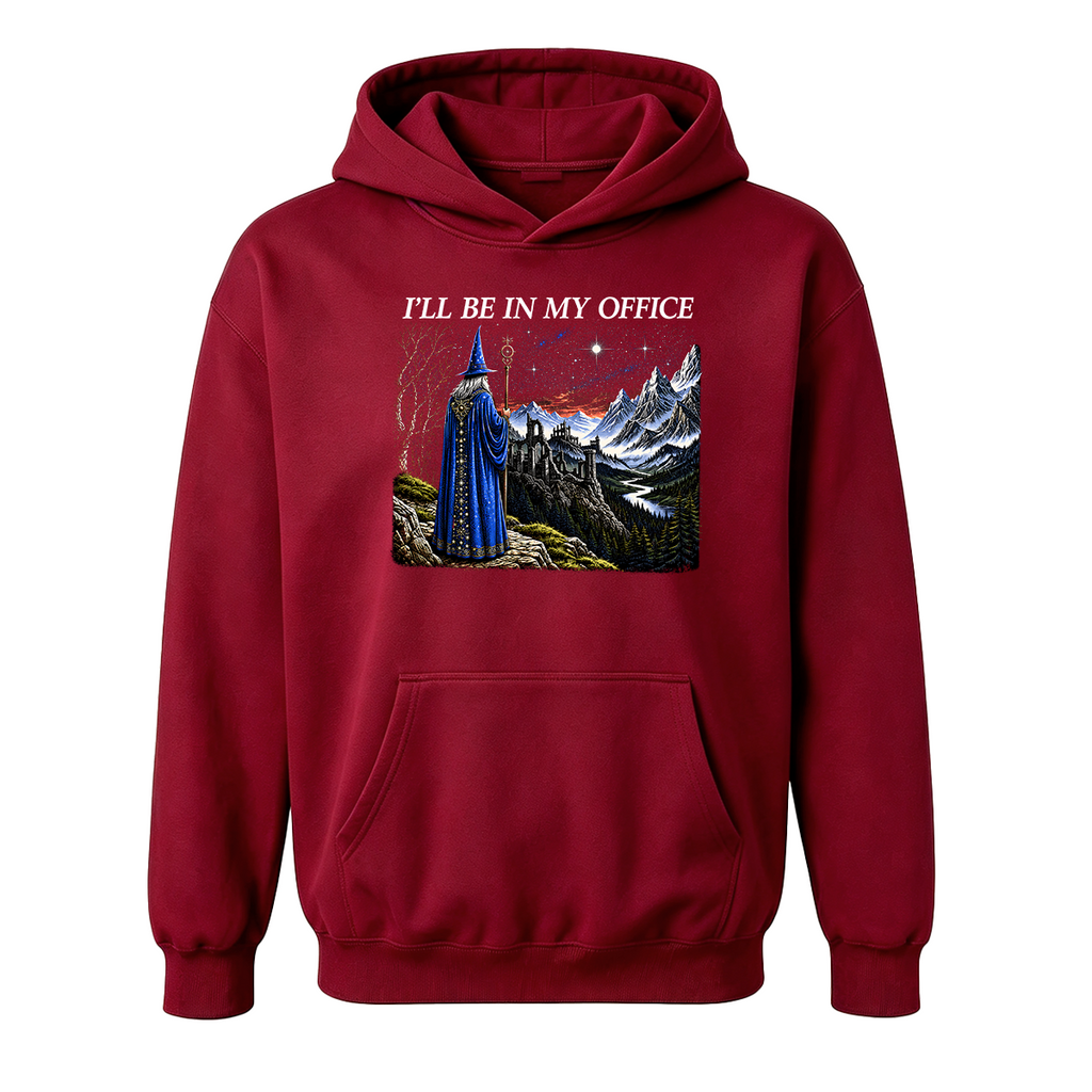I'll Be In My Office Funny Wizard Fantasy Magic Oversized T-shirt
