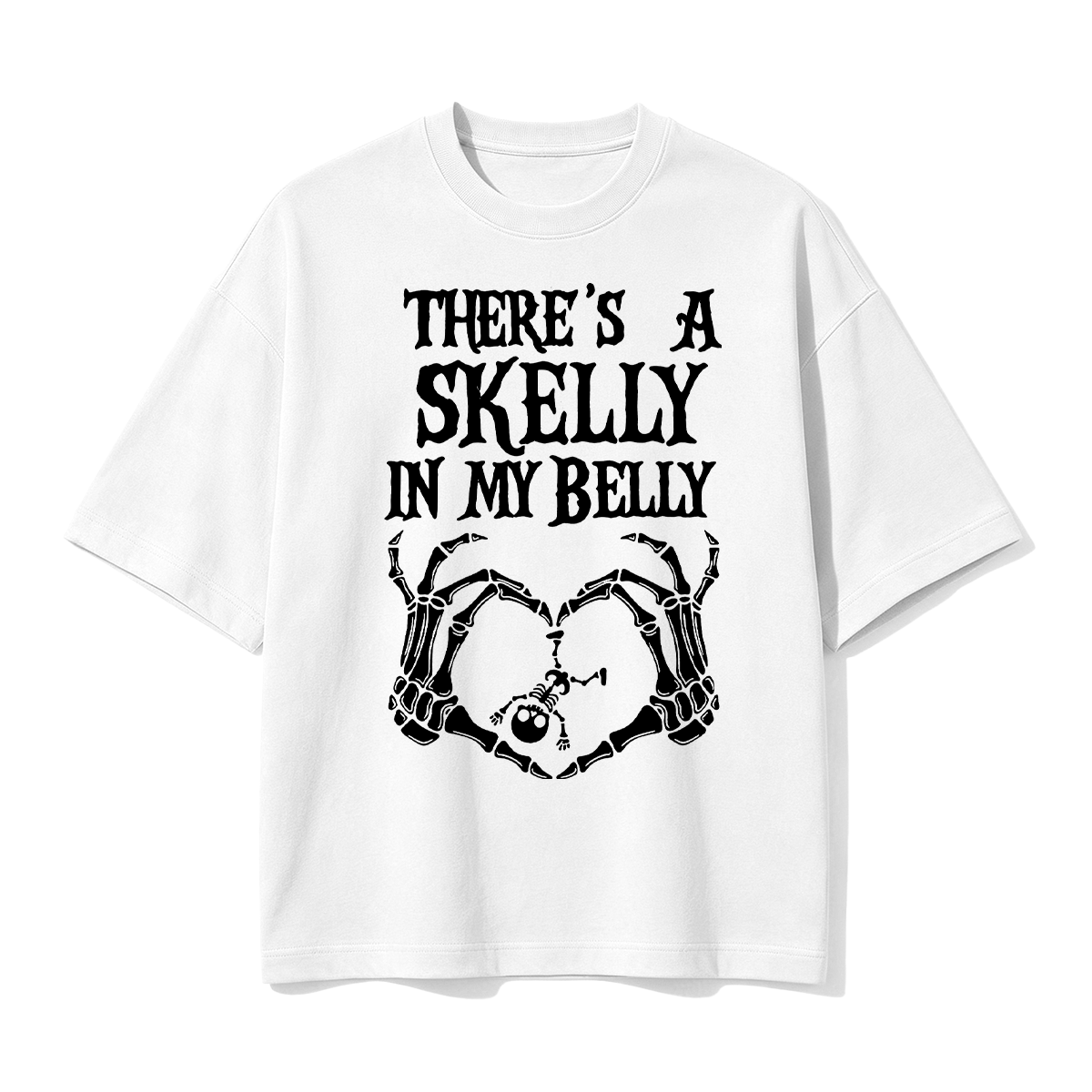 There's Skelly in My Belly Halloween T-shirt