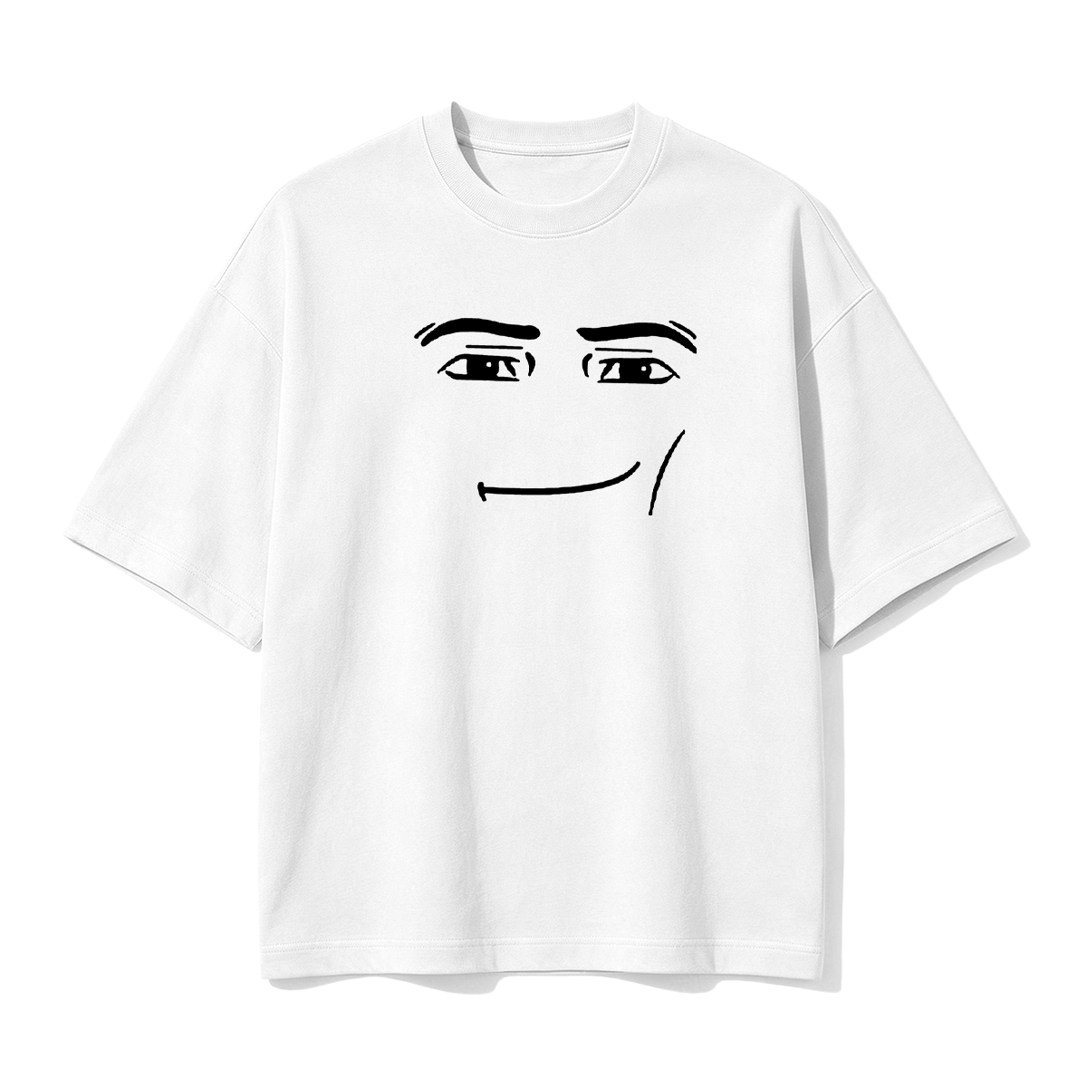 Roblox Man Face Cotton Oversized T-shirt