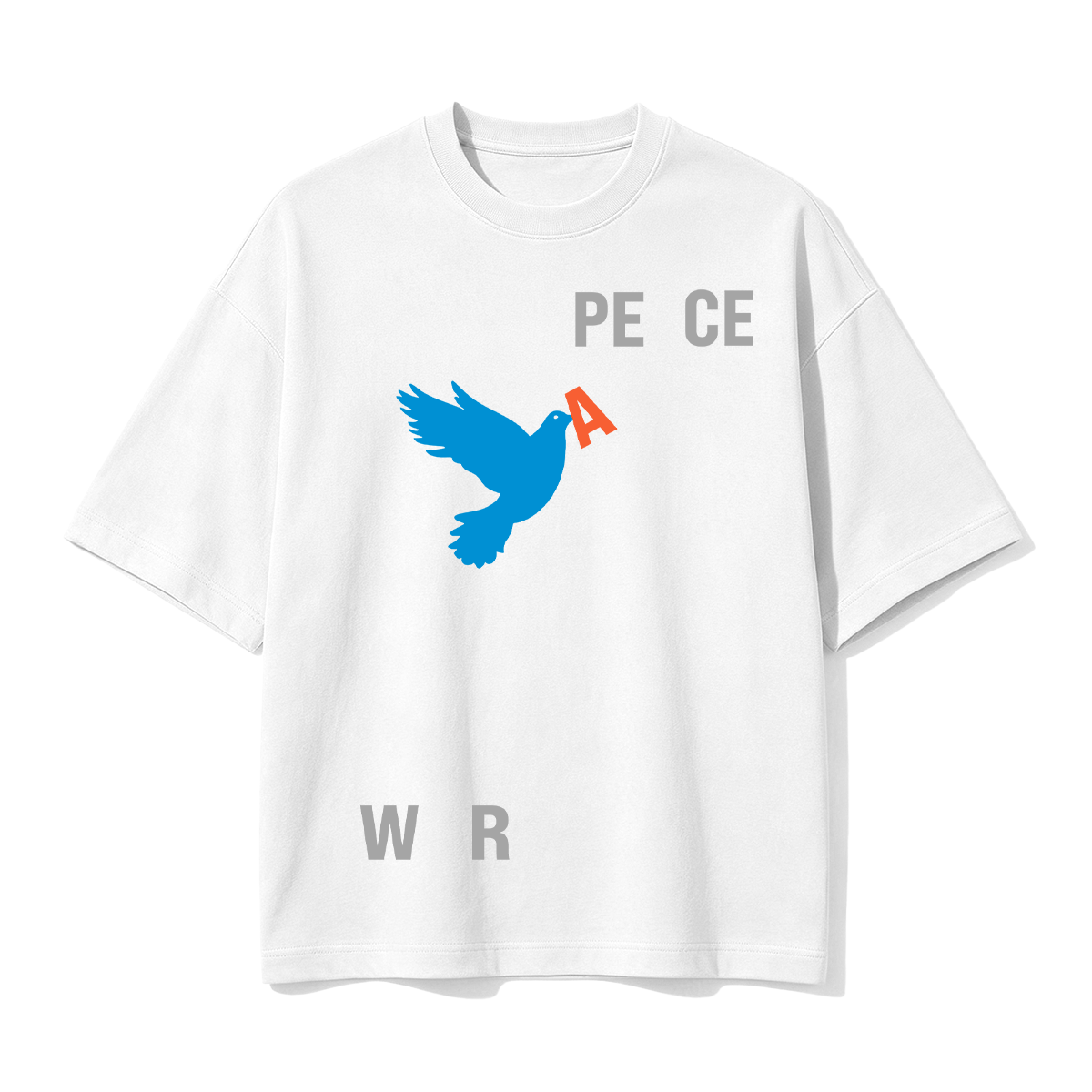 Peace & War Cotton Oversized T-shirt