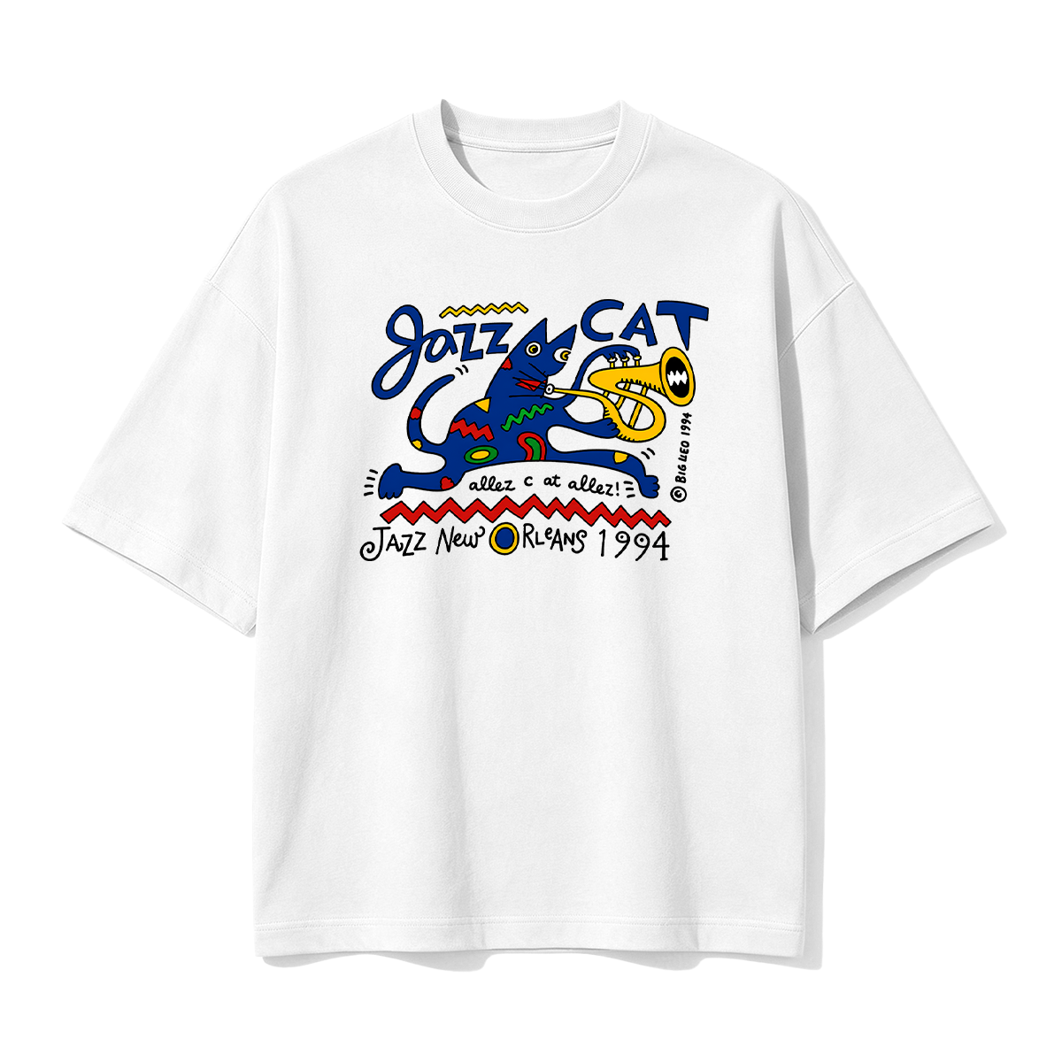 Jazz Cat Oversized T-shirt