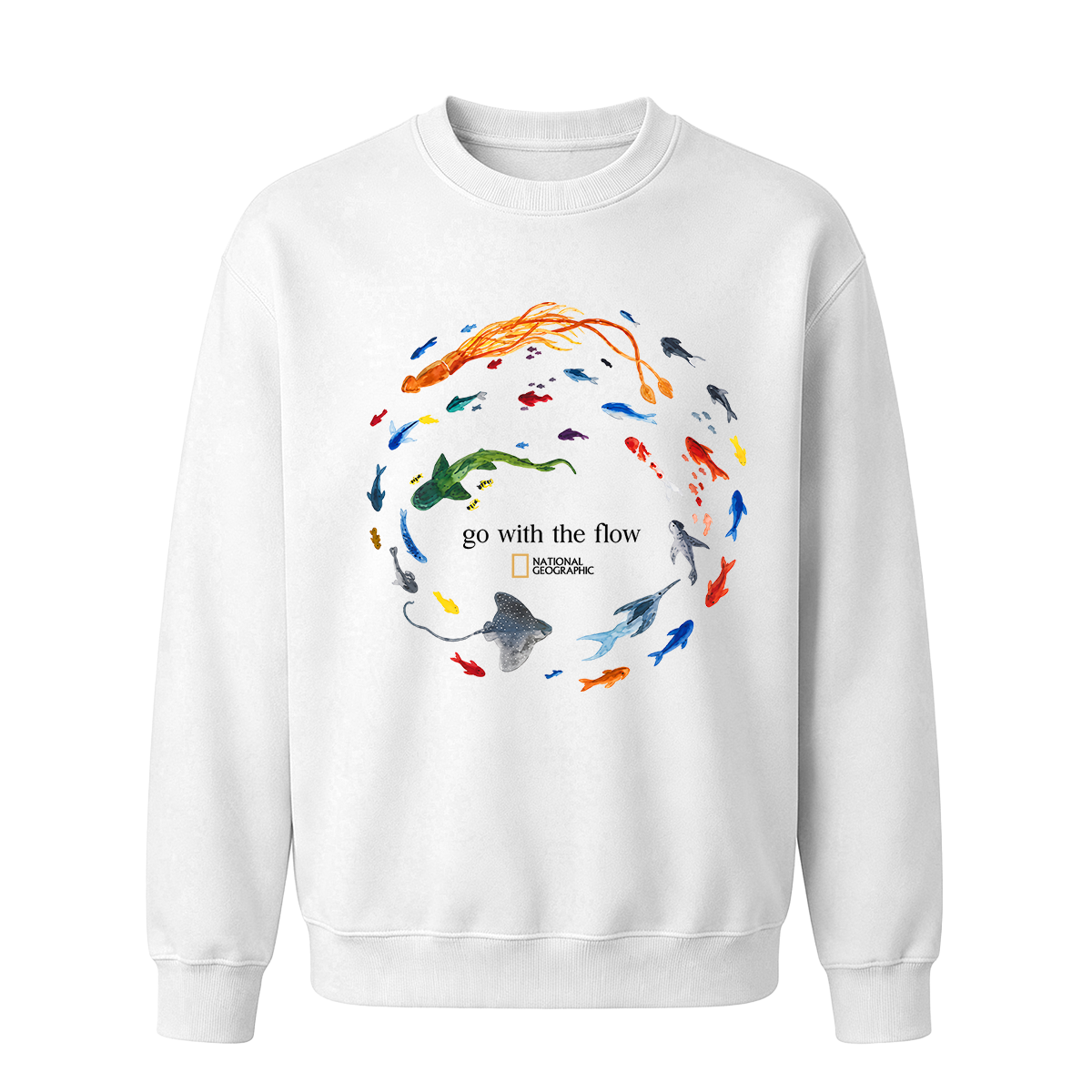 Marine Animals 'Go With The Flow Oversized T-shirt