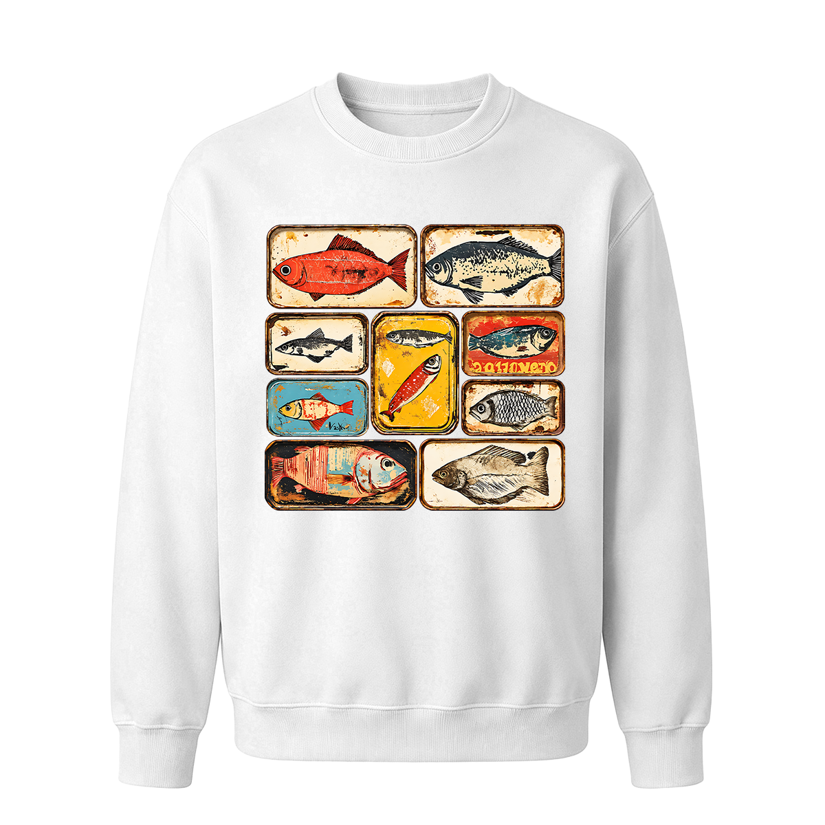 Vintage Tinned Fish Oversized T-shirt