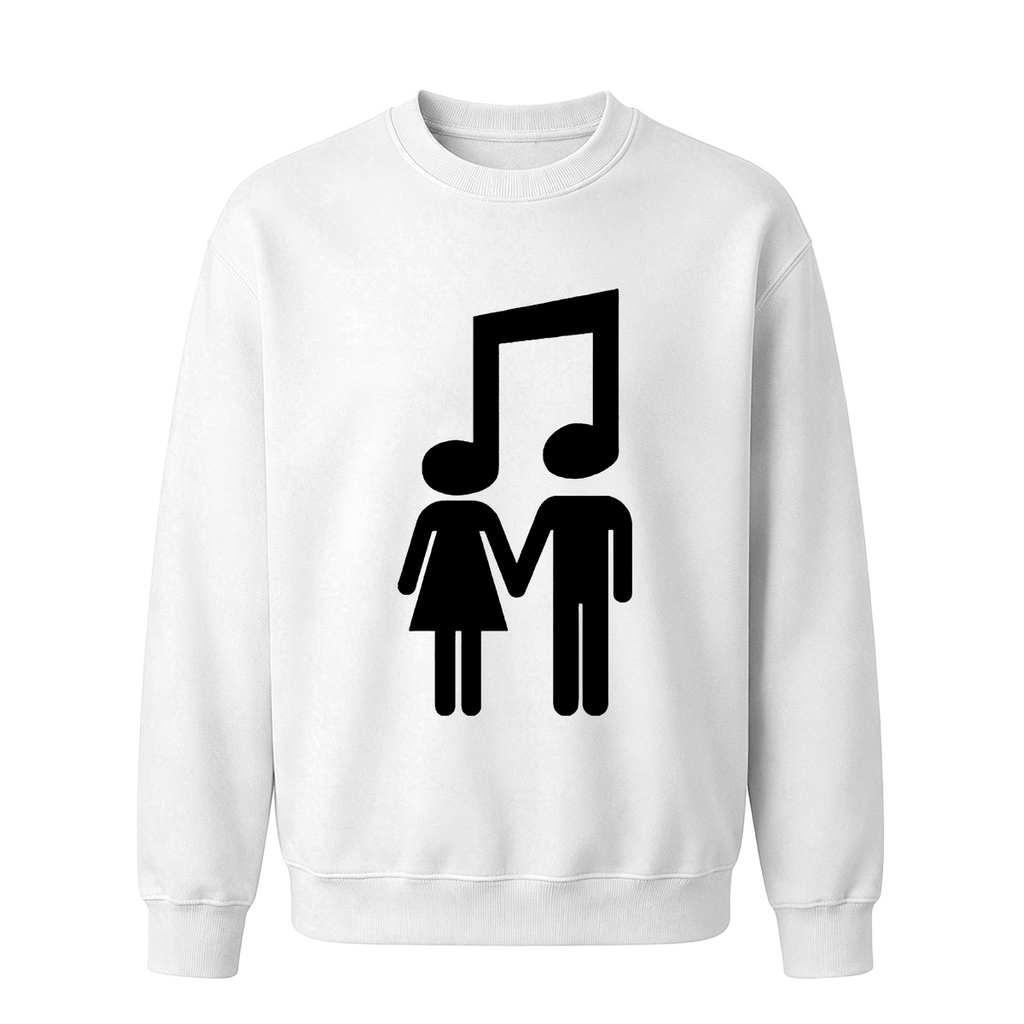Music Note Couple Oversized T-shirt