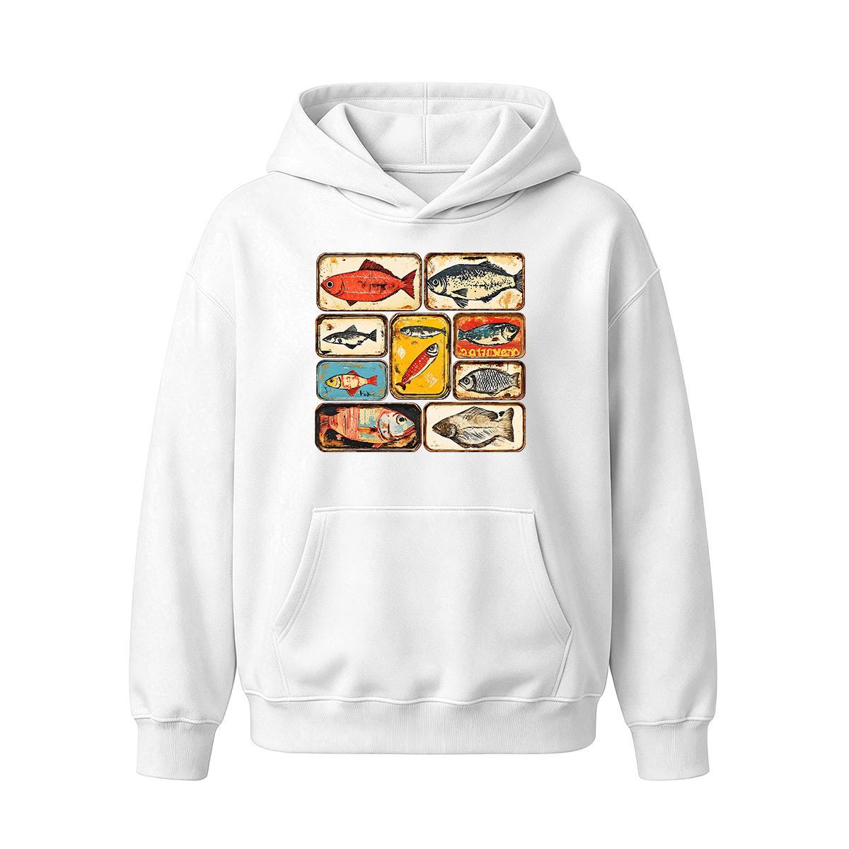 Vintage Tinned Fish Oversized T-shirt